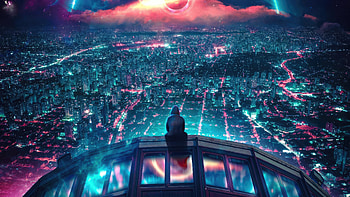 Save Me, alone, scifi, city, artist, artwork, digital-art HD wallpaper