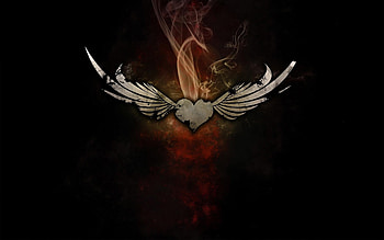 Heart With Wings, Winged heart, Emo , Gothic art HD wallpaper