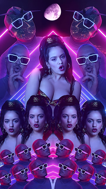 Rosalía, hits, red, jbalvin, conaltura, rosalia HD phone wallpaper