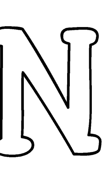N Letter, Black HD phone wallpaper
