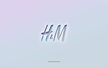 HM logo, cut out 3d text, white background, HM 3d logo, Mitsubishi emblem, HM, embossed logo, HM 3d emblem HD wallpaper