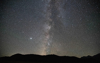 Night, Mountain, Dark, Silhouette, Starry Sky HD wallpaper