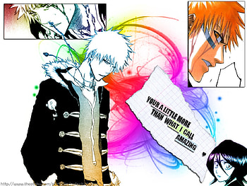 Ichigo and Rukia, bleach, ichigo, rukia HD wallpaper