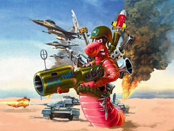 Worms, games HD wallpaper