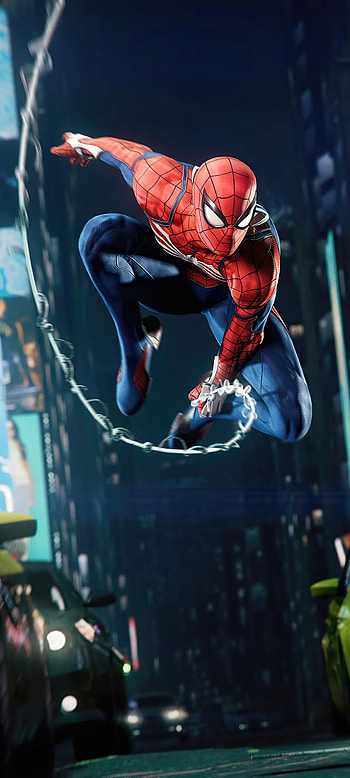 Spiderman, electric blue, art HD phone wallpaper