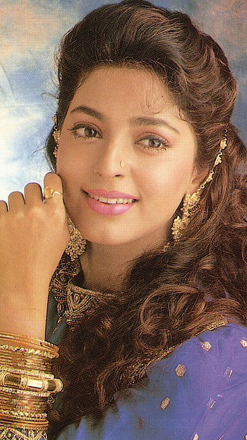 Juhi Chawla, bollywood actress, retro bollywood HD phone wallpaper