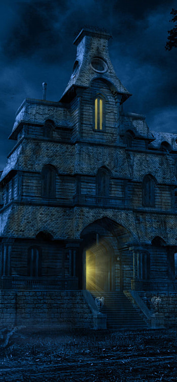 Haunted house, , Chilling backgrounds, Spooky atmosphere HD phone wallpaper