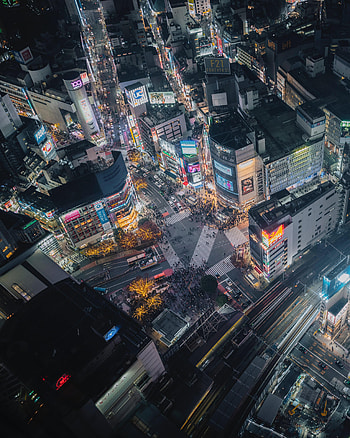 Cities, City, Building, View From Above, Road HD phone wallpaper