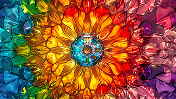Vibrant Kaleidoscope, kaleidoscope HD wallpaper