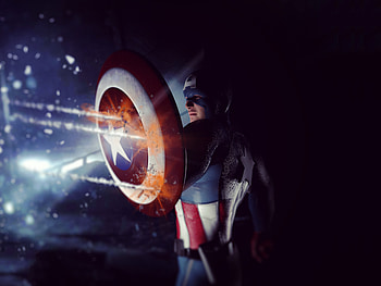 Captain America, shield, the winter solider, artwork HD wallpaper