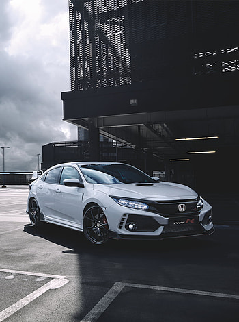 Honda Civic Type R White, Honda Civic Type R 2019, Honda Civic HD phone wallpaper