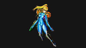 Samus Aran, Metroid, Simple Background / and Mobile Backgrounds HD wallpaper
