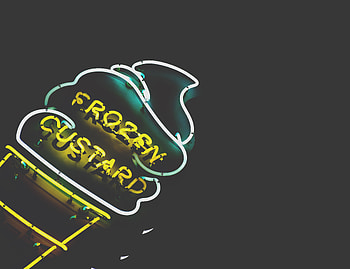 Ice Cream, Words, Neon, Inscription, Sign, Signboard HD wallpaper