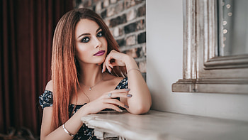 shelf, model, lady, pretty HD wallpaper