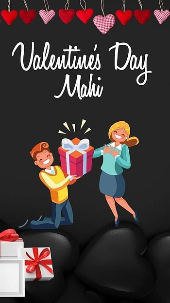 M Name, Mahi, Valentines Day, love HD phone wallpaper
