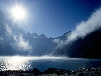 Les lacs de Goki, blue, sea, goki, sky, sun, lake HD wallpaper