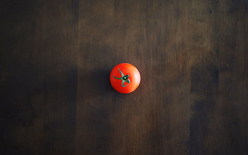 Background, Minimalism, Shadow, Table, , Tomato HD wallpaper