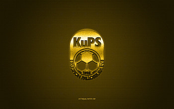 Kuopion Palloseura, Finnish football club, yellow white logo, yellow white carbon fiber background, Veikkausliiga, football, Kuopio, Finland, Kuopion Palloseura logo, KuPS logo HD wallpaper