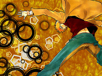 jump to you, circles, bleach, ichigo, anime, jump, orange HD wallpaper