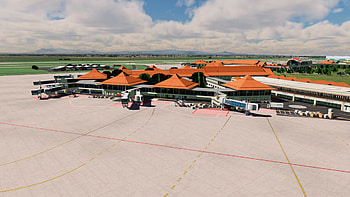 Soekarno-Hatta International Airport, Binersim scenery, X-Plane 11, Flight simulation HD wallpaper