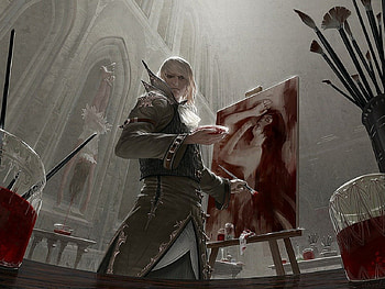 Blood Artist, magic, johannes voss, innistrad, magic the gathering, vampire HD wallpaper