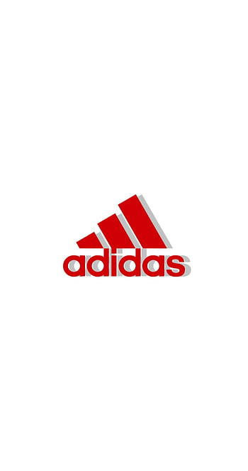 ADIDAS, red, logo HD phone wallpaper