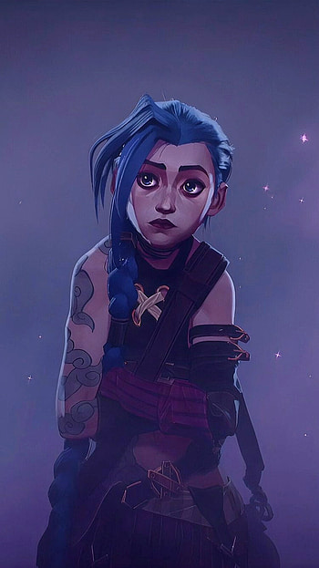 Jinx v2, Powder arcane, Jinx arcane HD phone wallpaper