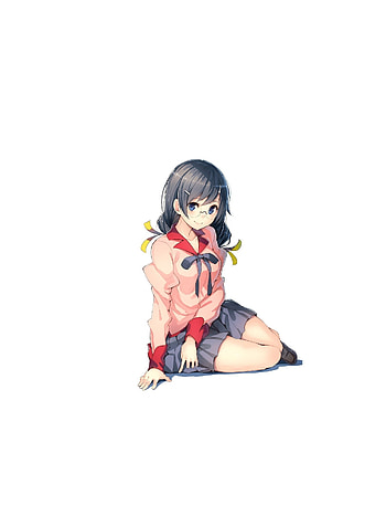 Cute, Suruga Kanbaru, Bakemonogatari, artwork HD phone wallpaper