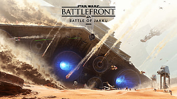 As debris from battles above shower the desert ground, the feeling of chaos is intensifying. A Star Destroyer has just crash-landed and some of its engines ... HD wallpaper