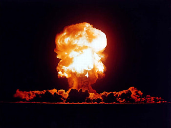 Big-Blast, blast, at night, big HD wallpaper
