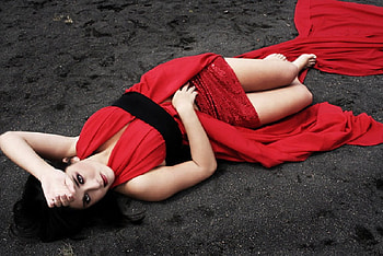 Bellissima ragazza con vestito rosso, rosso, vestito, ragazza, bellissima, con HD wallpaper