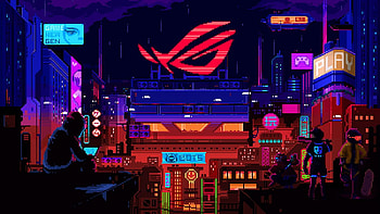 ROG Design. Computer , Animated for pc, Cool pixel art, Pixel Art Gaming HD wallpaper