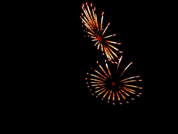 Fireworks 2, night, firework, celebration, light HD wallpaper