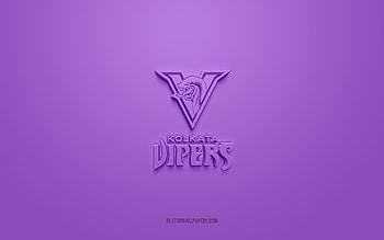 Kolkata Vipers, creative 3D logo, purple background, EFLI, Indian American football club, Elite Football League of India, Kolkata, India, American football, Kolkata Vipers 3d logo HD wallpaper