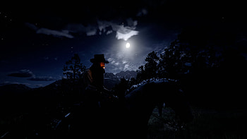 Cool Arthur Morgan from Red Dead Redemption, Red Dead Redemption 2, Arthur Morgan, night, cigarette HD wallpaper