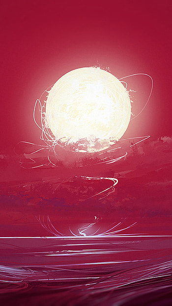 Red Light, Anime, Red Moon HD phone wallpaper