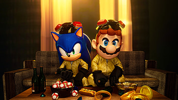 Breaking Bad, Super Mario, Sonic the Hedgehog, TV Show, Breaking Bad, Walter White, Jesse Pinkman HD wallpaper