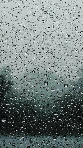 Drops rain, Glass HD phone wallpaper