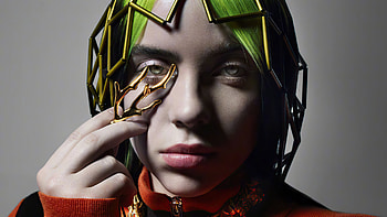 Billie Eilish 2021, Captivating , Creative backgrounds, Artistic expression HD wallpaper