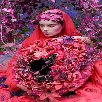 ROSES ALL OVER.., pink, roses, flower, red, nature, woman, beauty HD wallpaper