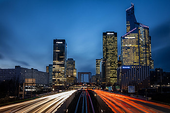 Cities, City, Building, Lights, Road, Long Exposure HD wallpaper