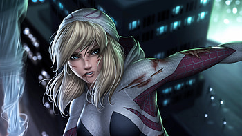 Spider Gwen, gwen, gwen-stacy, artwork, artist, digital-art, superheroes, deviantart HD wallpaper