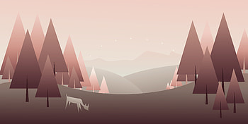 Forest Minimal Art , forest, minimalism, minimalist, artist, artwork, digital-art, behance HD wallpaper