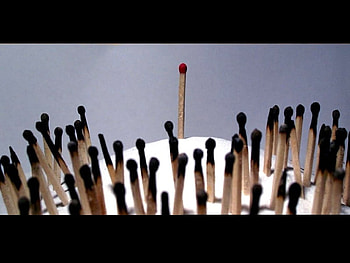 The LEADER, match, box, alone, leader, different HD wallpaper