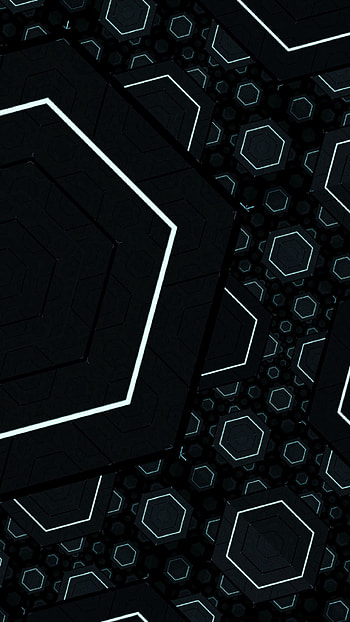 Dark, Texture, Lines, Textures, Fractal, Hexagons, Geometric HD phone wallpaper