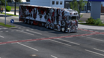 Euro Truck Simulator 2 Japanese Scania Demon Truck, Euro Truck Simulator 2, Truck, Scania HD wallpaper
