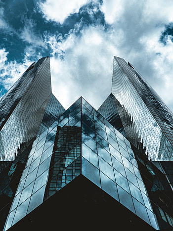 Cities, Architecture, Building, Glass, Bottom View HD phone wallpaper