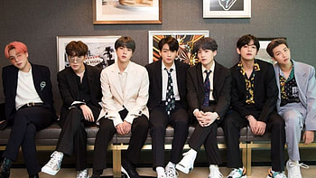 Jin RM V Jungkook Suga J-Hope Park Ji-Min Are Sitting Wearing Coat Suit BTS HD wallpaper