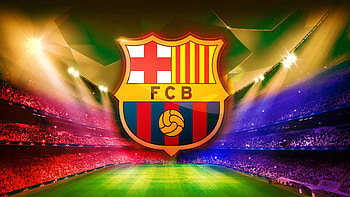 Stadium, Logo Barcelona HD wallpaper