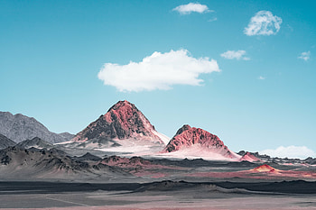Gobi desert, mountains, landscape, nature HD wallpaper